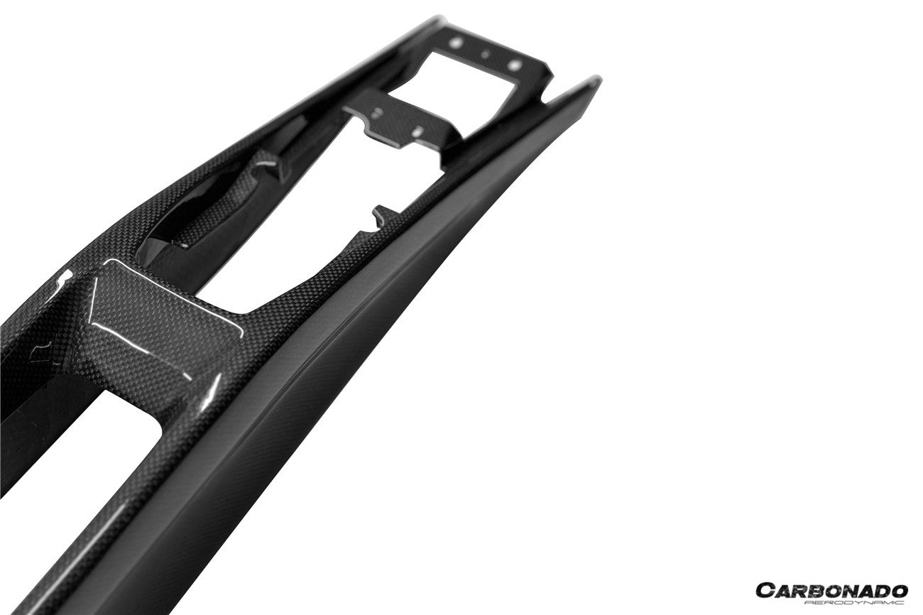 Ferrari 296 GTB GTS OE Style Dry Carbon Fiber Center Control Surround Panel Rear End 2022-Up