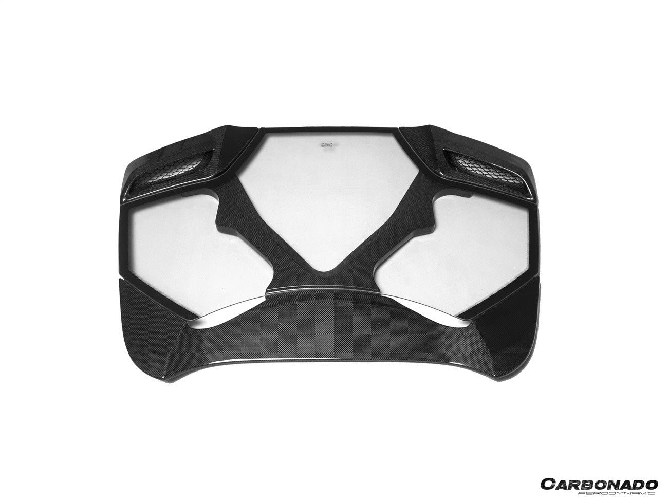 2015 - 2020 Ferrari 488 Spyder Dry Carbon Fiber Engine Hood With Glass