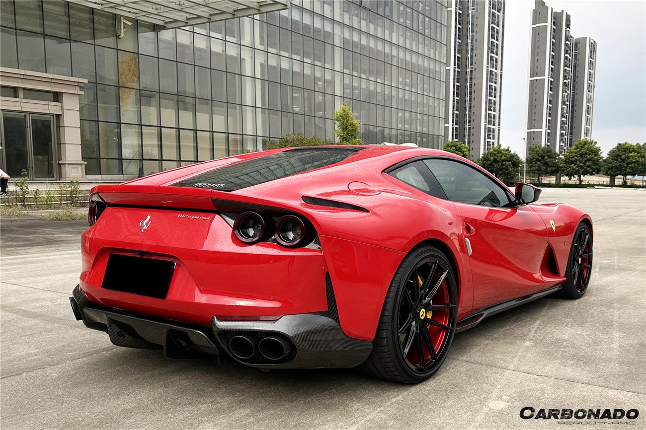 Ferrari 812 Superfast GTS OEM Style Dry Carbon Fiber Rear Lip 2017-2026