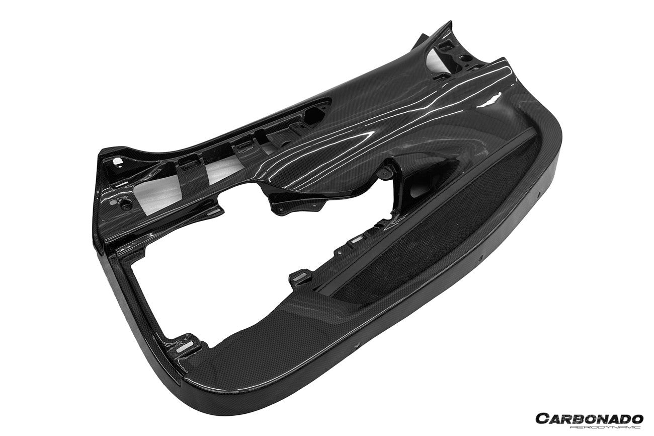 2020-2025 Ferrari SF90 Stradale OE Style Dry Carbon Fiber Door Panel Interior Replacement - Carbonado