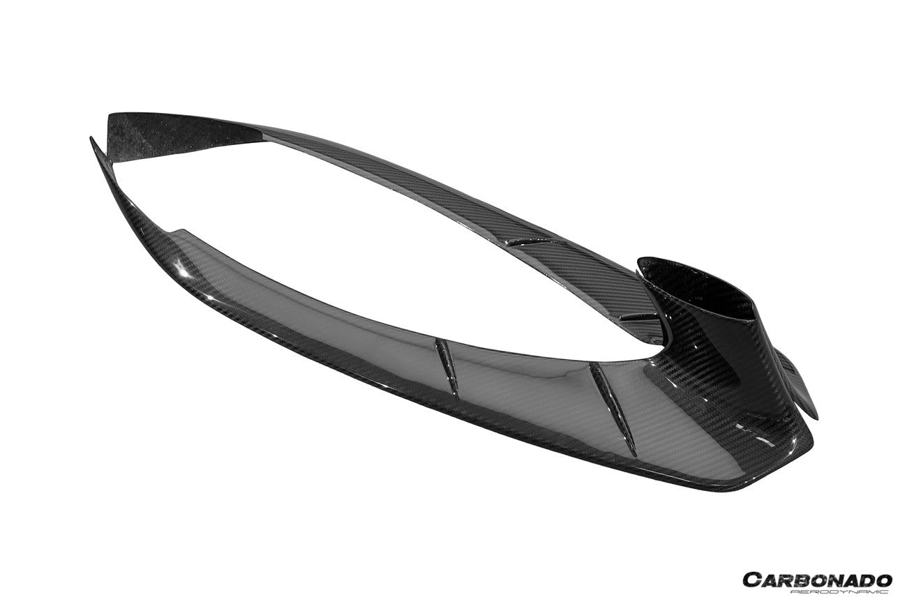 Lotus Emira NYO MNK Style Dry Carbon Fiber Front Bumper Side Splitters 2021-2024