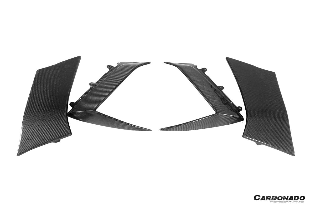 Lamborghini Aventador LP700 Coupe LB834 BKSS Style Carbon Fiber Quarter Panel Fender Vents 2011-2016