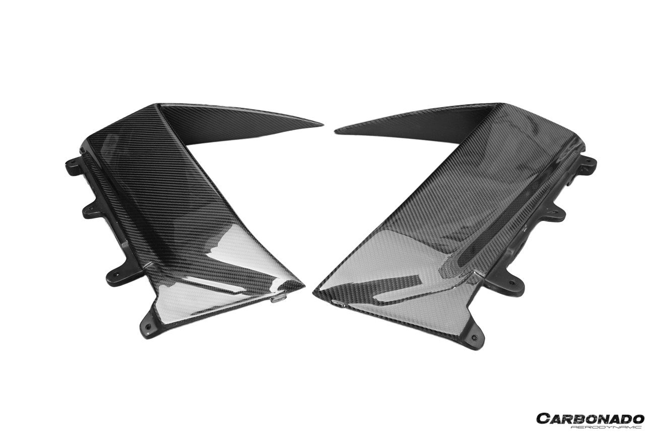 Lamborghini Aventador LP700 Coupe LB834 BKSS Style Carbon Fiber Quarter Panel Fender Vent Outside 2011-2016
