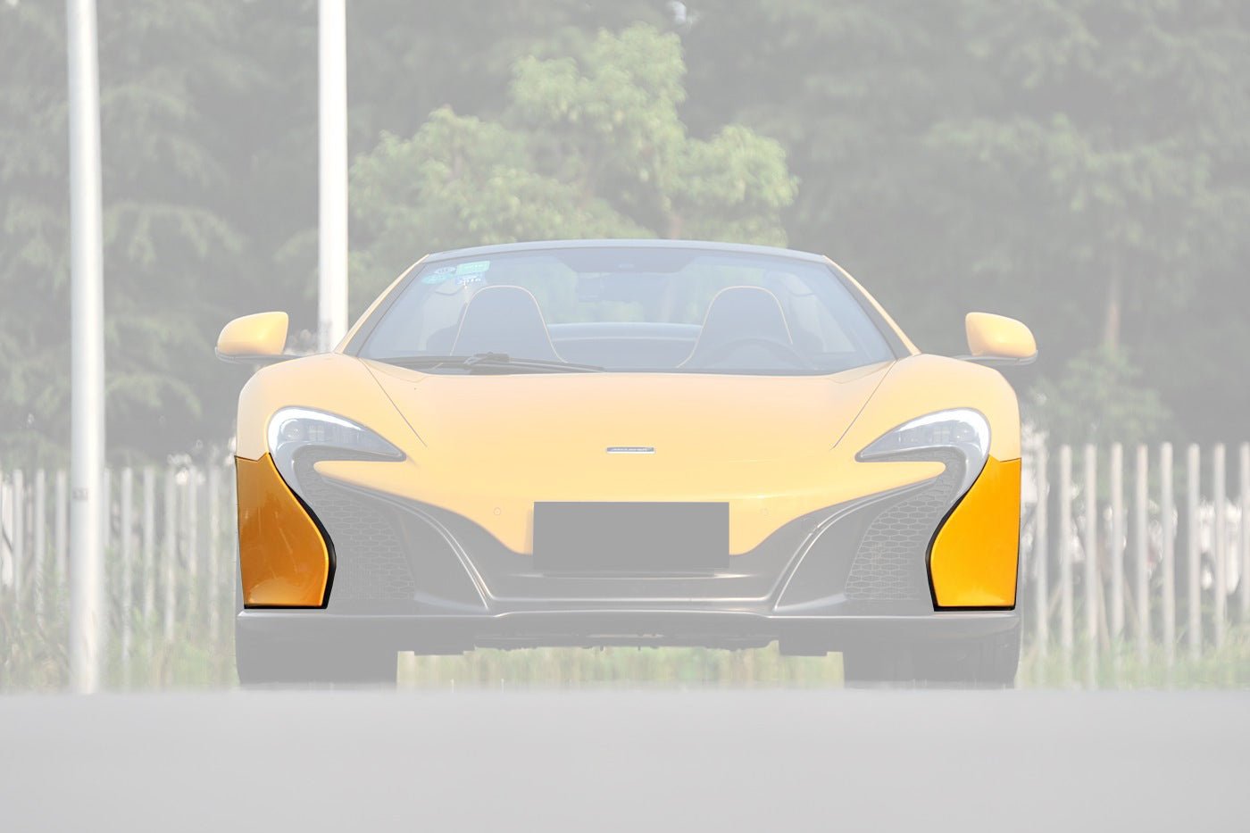 McLaren 650S Carbon Fiber Front Bumper Side Splitter 2014-2017