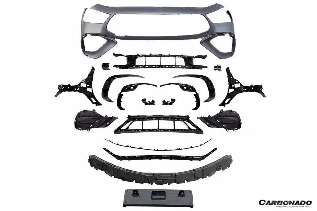 Mercedes-Benz AMG GT53 GT50 GT43 4-Door Coupe X290 GT63 Style Polypropylene Front Bumper 2019-2024