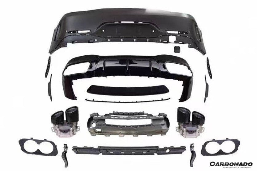 Mercedes-Benz AMG GT53 GT50 GT43 4-Door Coupe X290 GT63 Style Polypropylene Rear Bumper 2019-2024