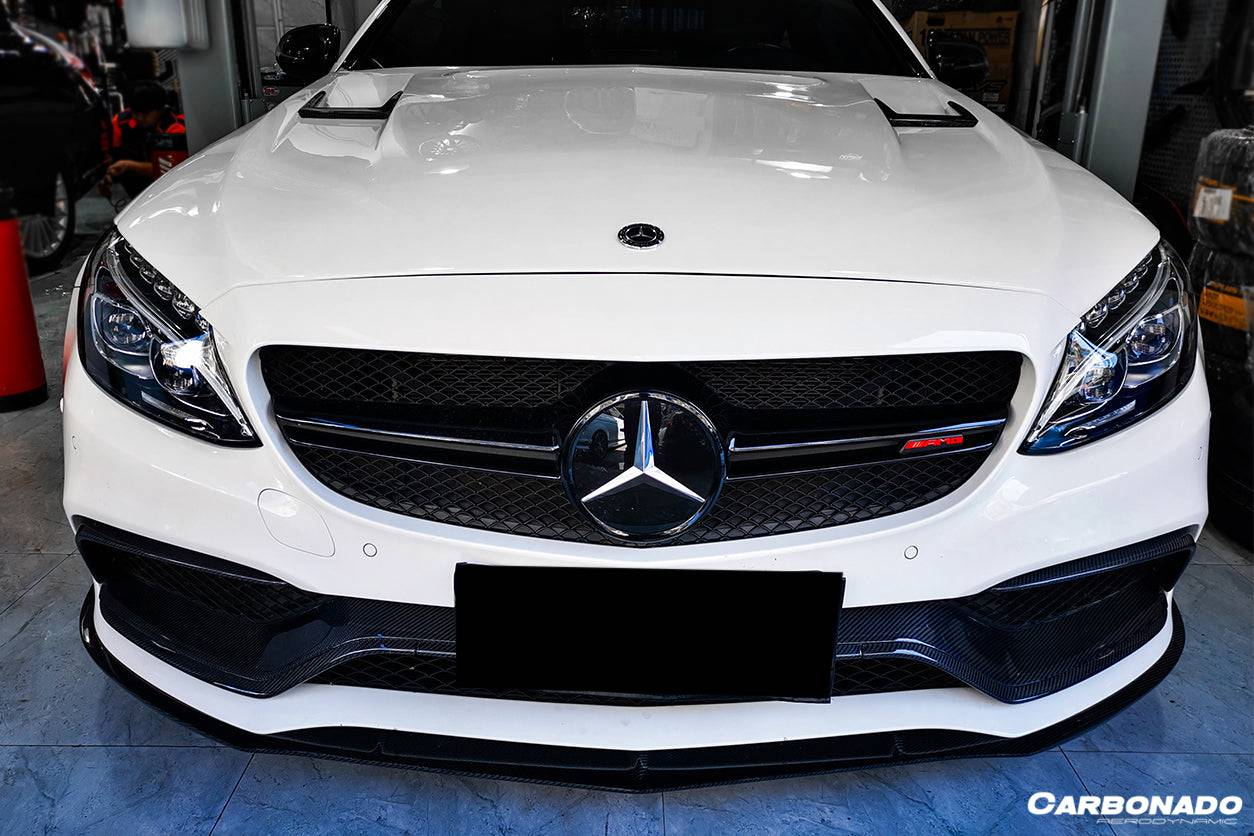 2015-2021 Mercedes Benz W205 C63S AMG Sedan & Coupe BKSS Style Hood - Carbonado