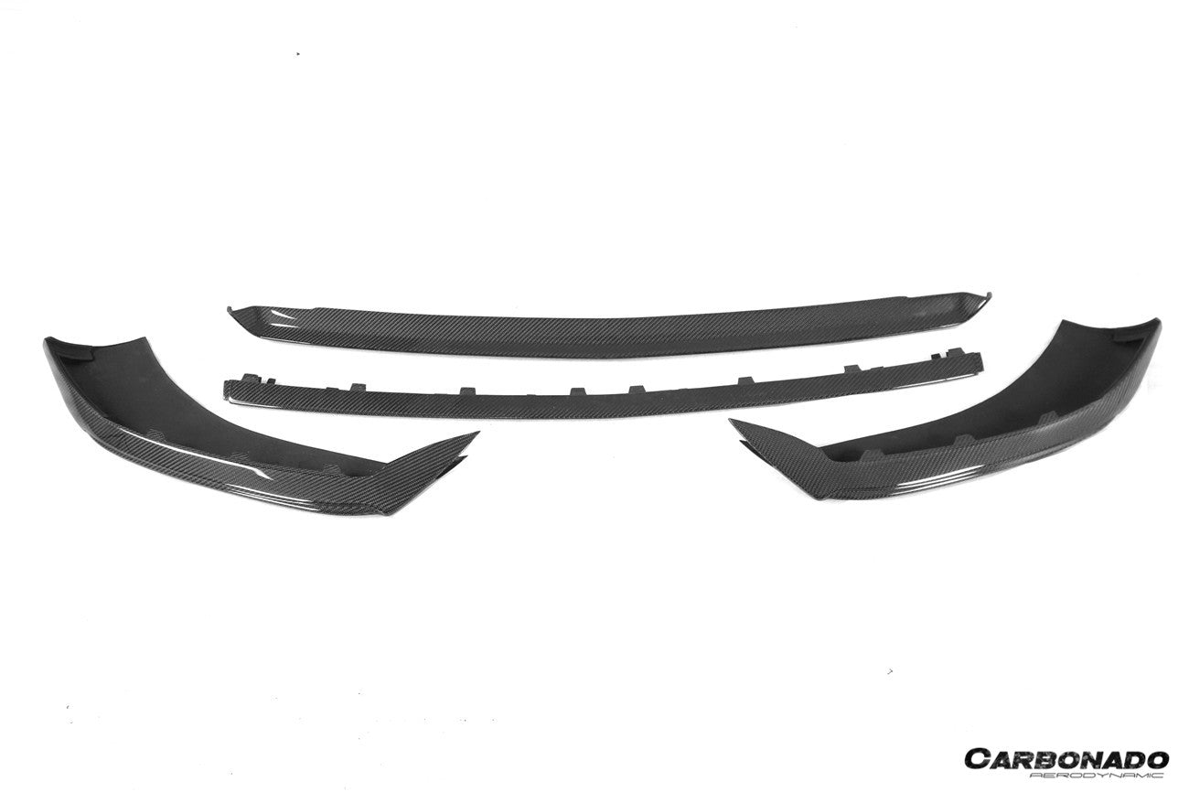 Mercedes Benz S Class W222 IA Style Carbon Fiber Front Lip Splitter 2018-2020