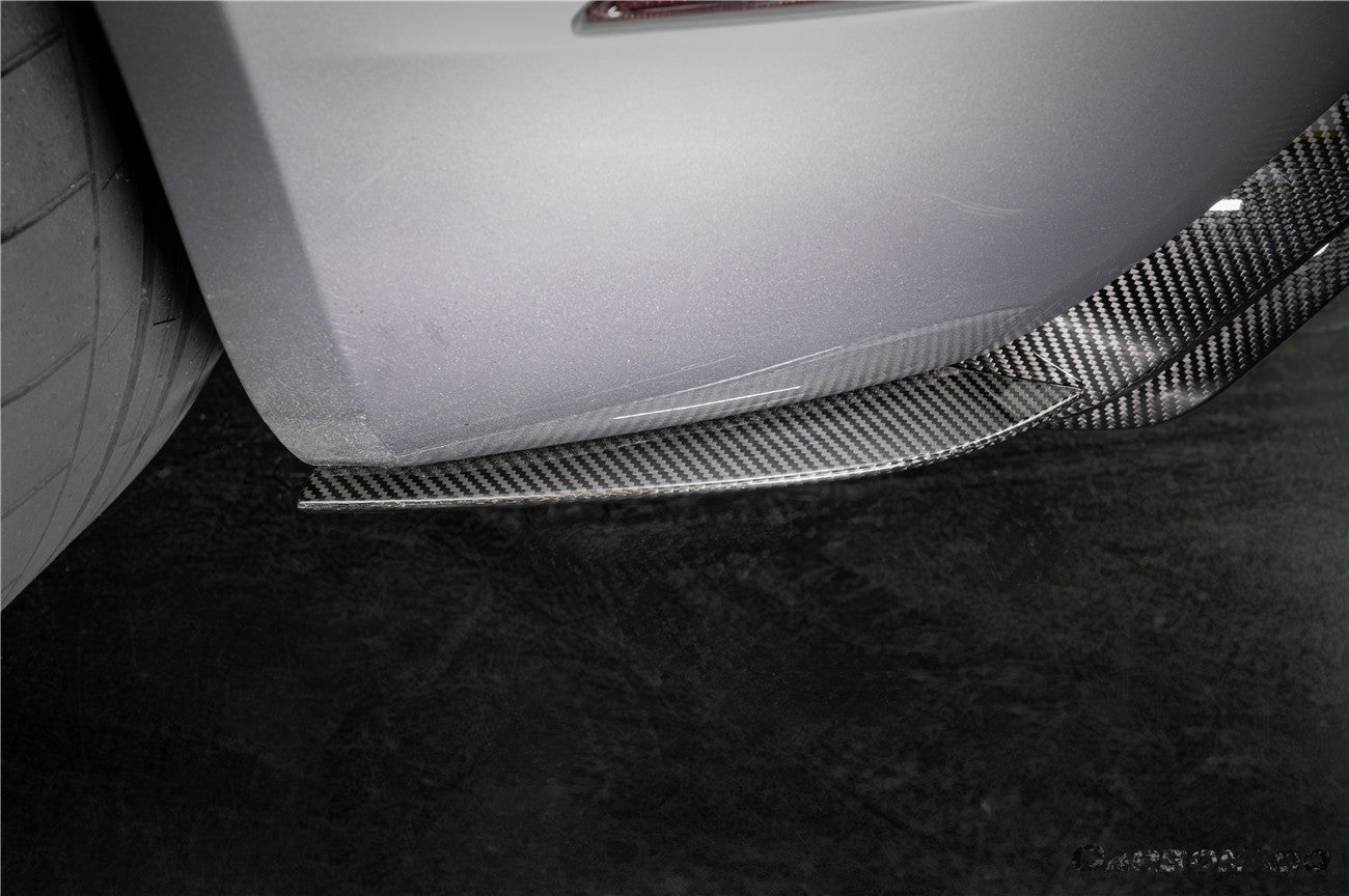 Porsche 718 Cayman Boxster GT4 GT4RS GT4RS Style Autoclave Carbon Fiber Rear Bumper Winglets 2017-2025