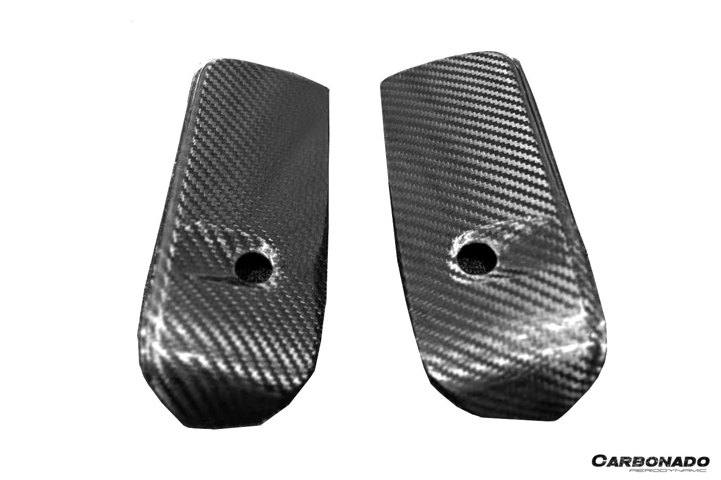 Porsche 911 992.1 Turbo S Cabriolet 9D Style Autoclave Carbon Fiber Front Bumper Air Vent Trims 2020-2024