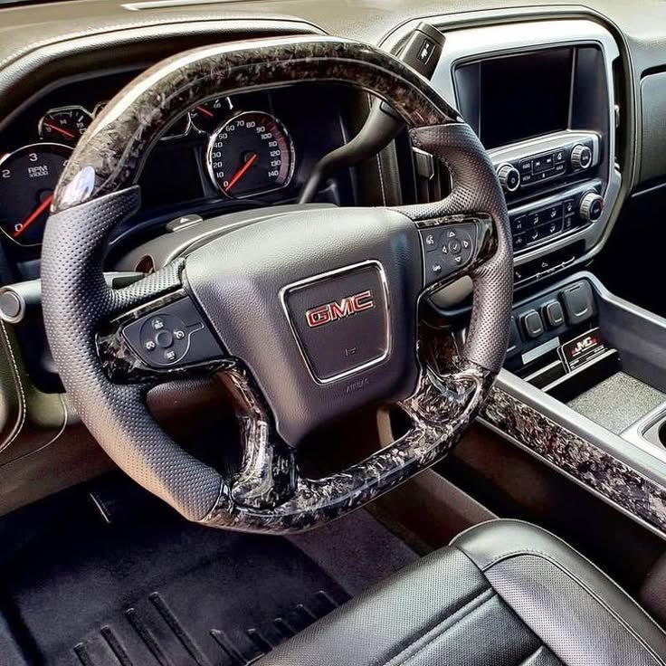 GMC Sierra Custom Carbon Fiber Steering Wheel 2014-2024