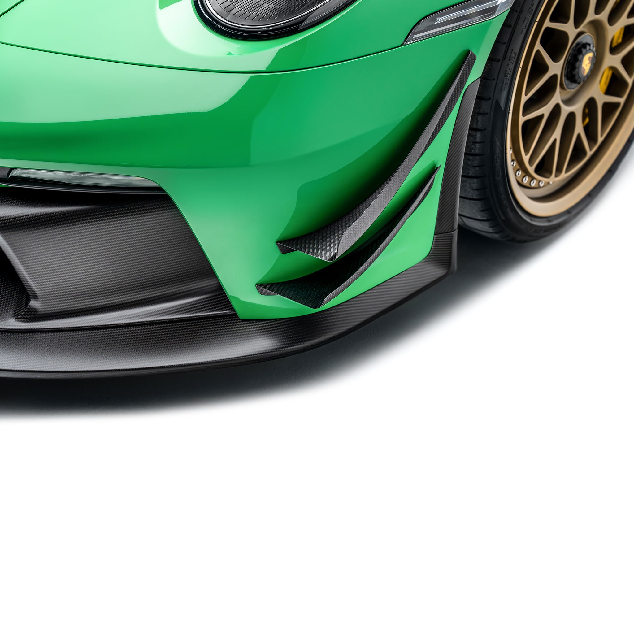Adro Porsche 911 992.1 GT3 Carbon Fiber Front Bumper Canards 2022-2024