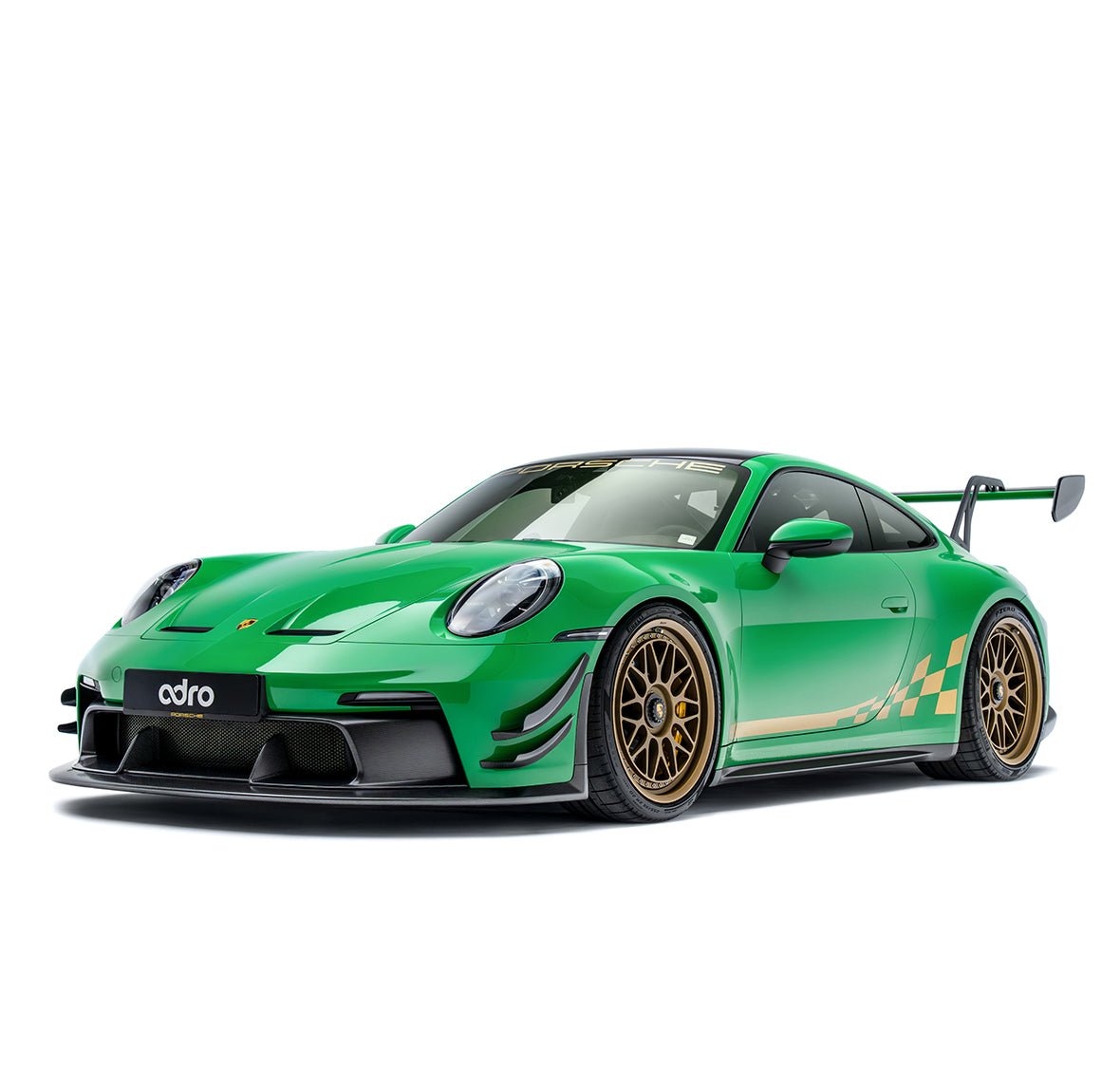 Adro Porsche 911 992.1 GT3 Carbon Fiber Front Bumper Canards 2022-2024