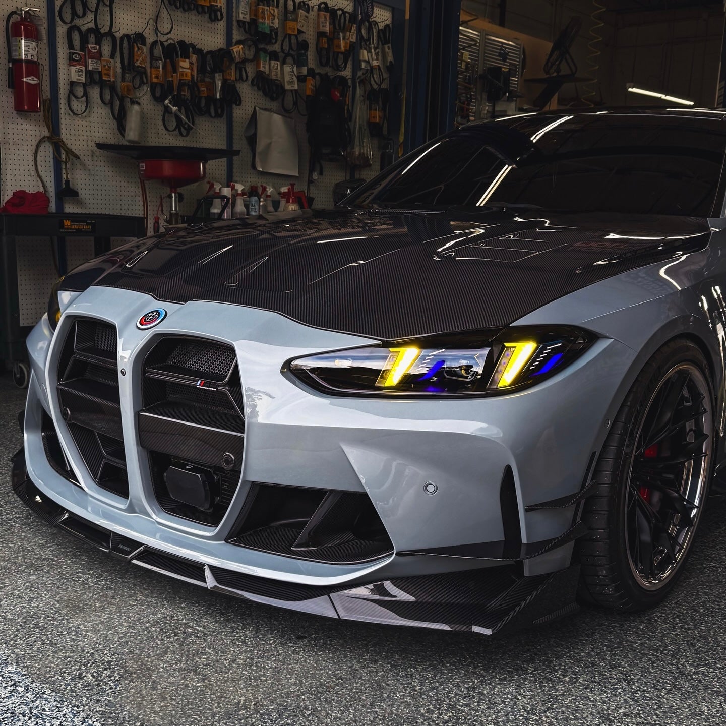 BMW G8X G80 M3 G82 M4 G22 4 Series CSL Yellow/White Complete Snake Eyes Style Headlights 2021 - Current