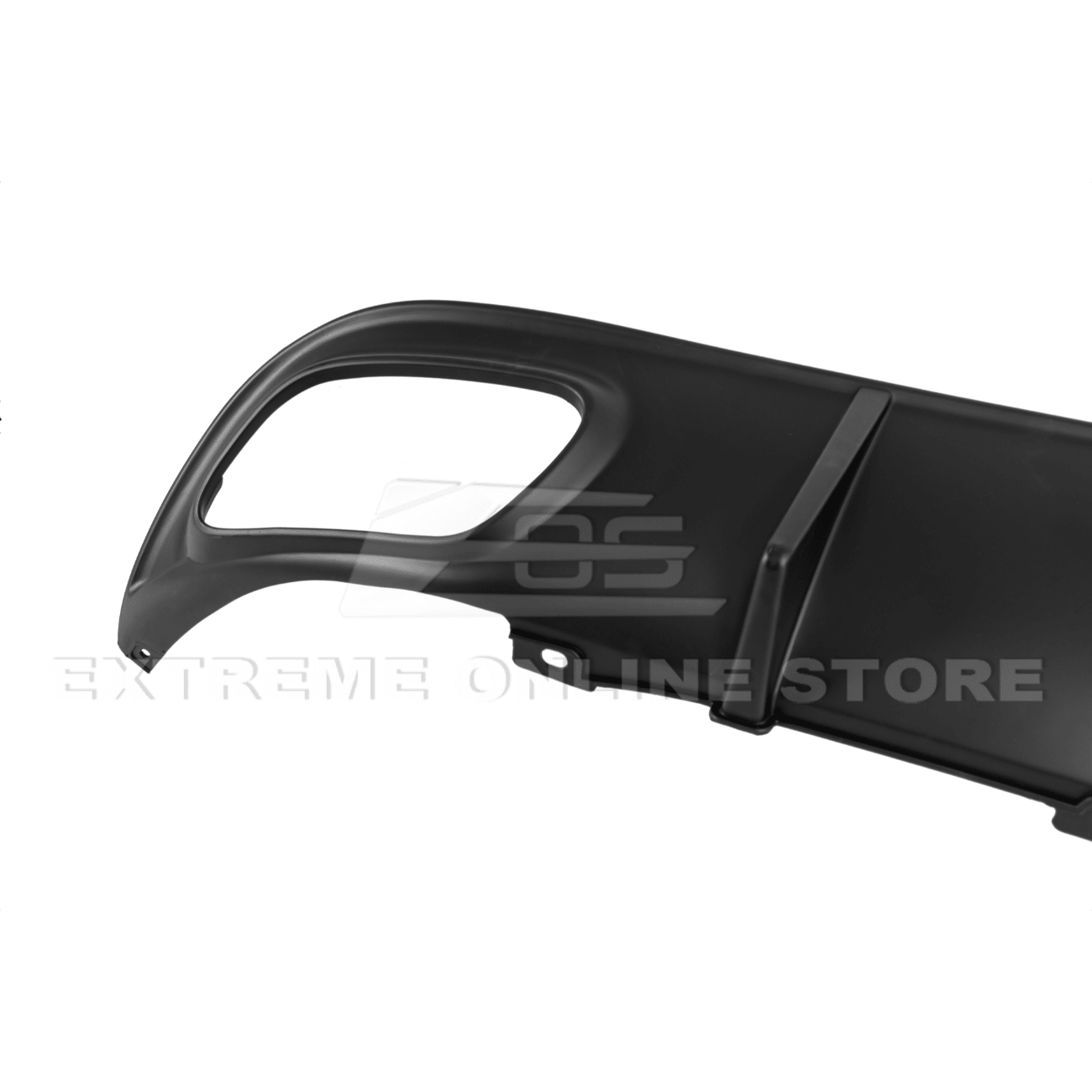 Dodge Charger LD SRT Style Matte Gloss Black Rear Bumper Dual Exhaust Diffuser Base Models 2015-2024