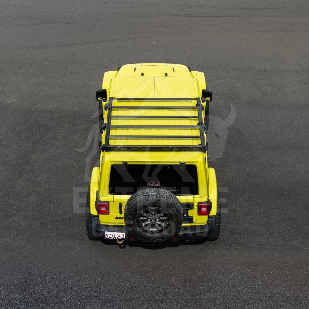 Jeep Wrangler JL Gladiator JT Carbon Steel Black Top Roof Cargo Rack 2018-Up