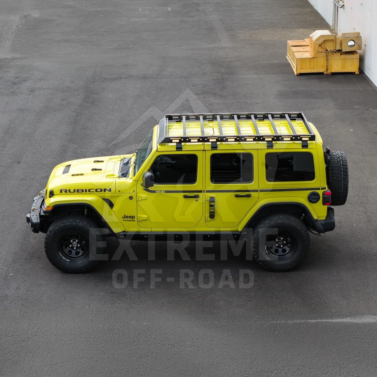 Jeep Wrangler JL Gladiator JT Carbon Steel Black Top Roof Cargo Rack 2018-Up