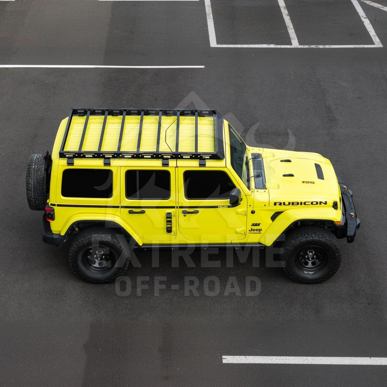 Jeep Wrangler JL Gladiator JT Carbon Steel Black Top Roof Cargo Rack 2018-Up