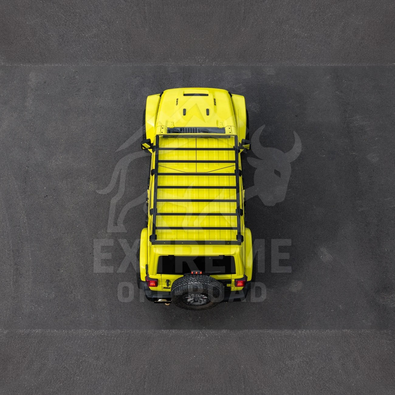 Jeep Wrangler JL Gladiator JT Carbon Steel Black Top Roof Cargo Rack 2018-Up