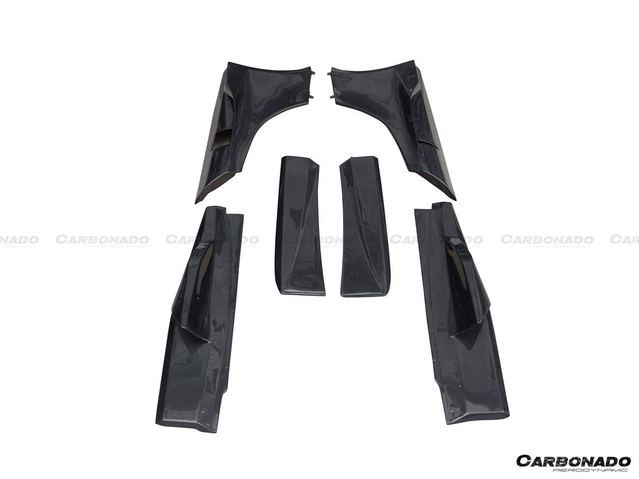 McLaren MP4-12C 650S P11 BKSS Style Carbon Fiber Side Skirts 2011-2017