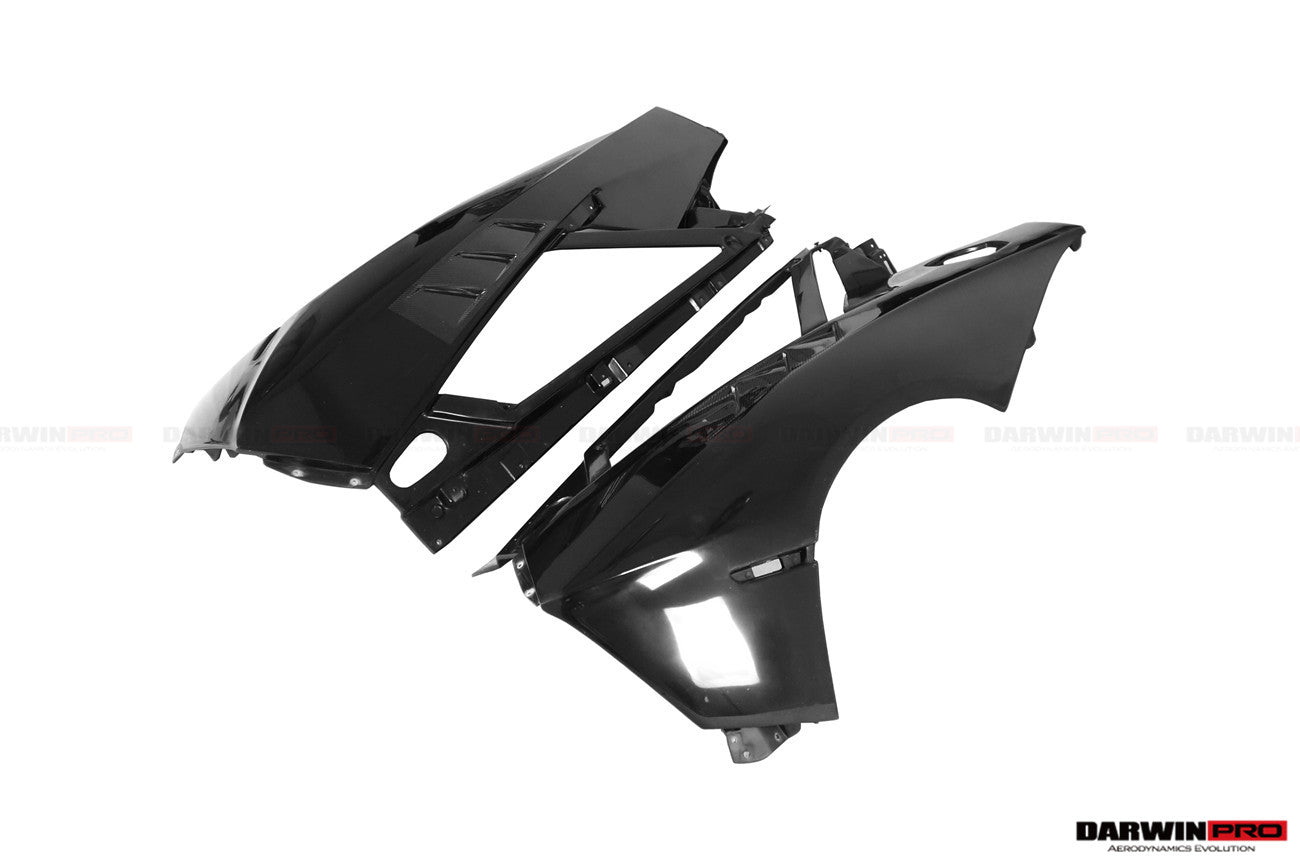 2011 - 2016 Lamborghini Aventador LP700 Coupe & Roadster BKSSII Style Carbon Fiber Rear Quarter Panels
