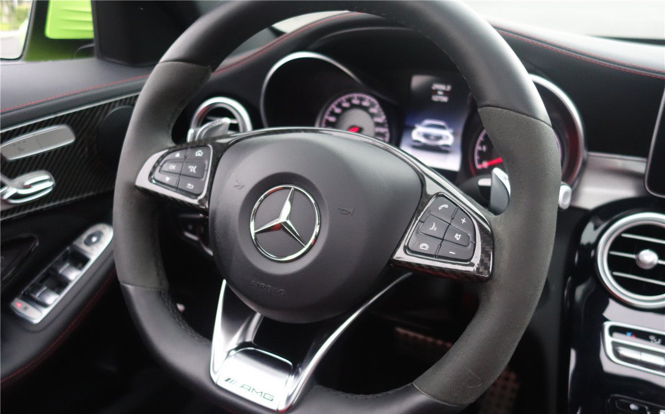 2015 - 2021 Mercedes Benz W205 C63 S AMG Sedan Dry Carbon Fiber Interior