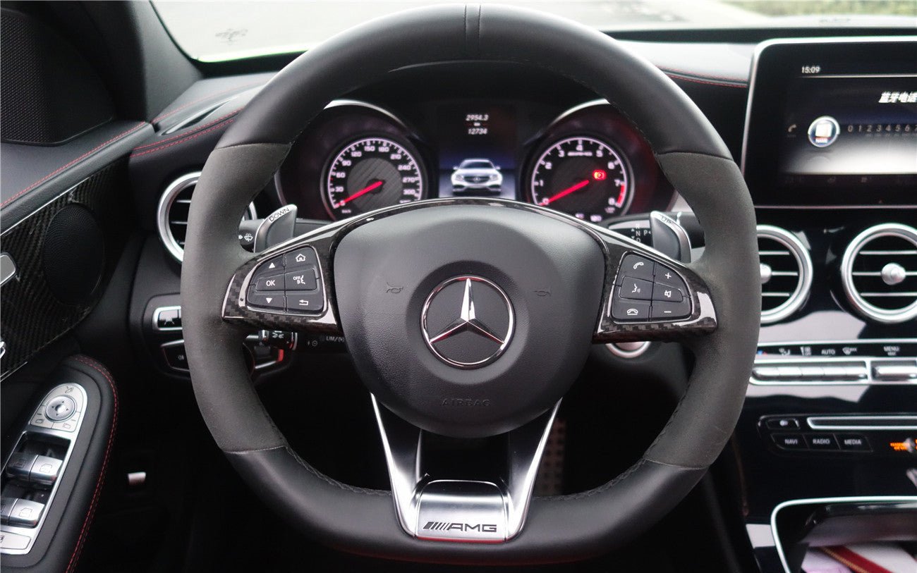 2015 - 2021 Mercedes Benz W205 C63 S AMG Sedan Dry Carbon Fiber Interior