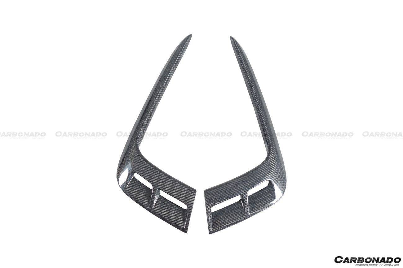 Bentley Bentayga OD Style Carbon Fiber Front Bumper Vent Canards 2016-2019