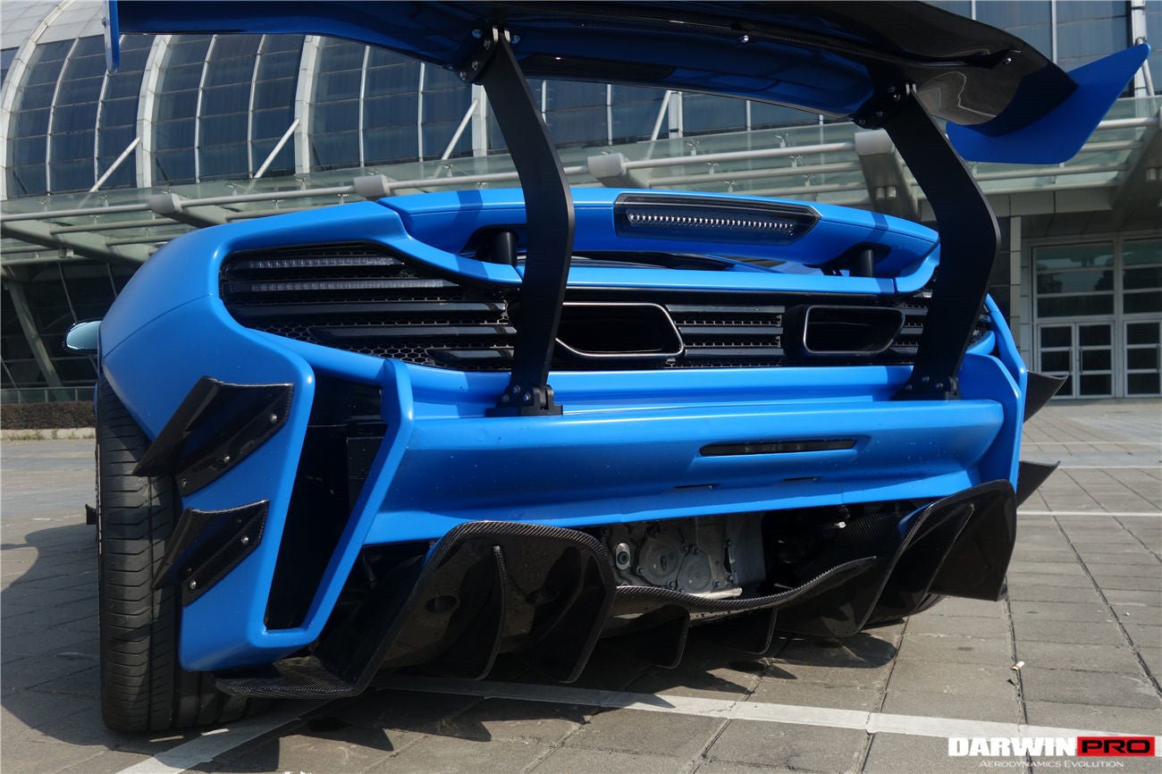 2011 - 2017 McLaren MP4 12C & 650S Rebel Performance Style Carbon Fiber Trunk Spoiler Wing