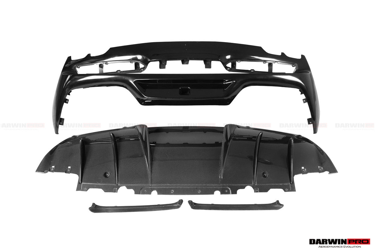 2022 - 2025 Ferrari 296 GTB (Type F171) OE Style Carbon Fiber Rear Bumper w/ Diffuser