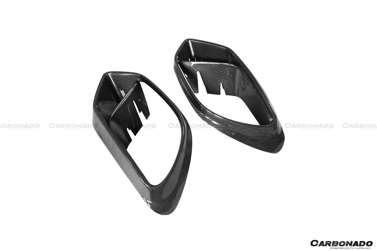 2019 - 2025 Mercedes Benz AMG GT63/S 4Door Coupe X290 BRS Style Carbon Fiber Front Bumper Vents