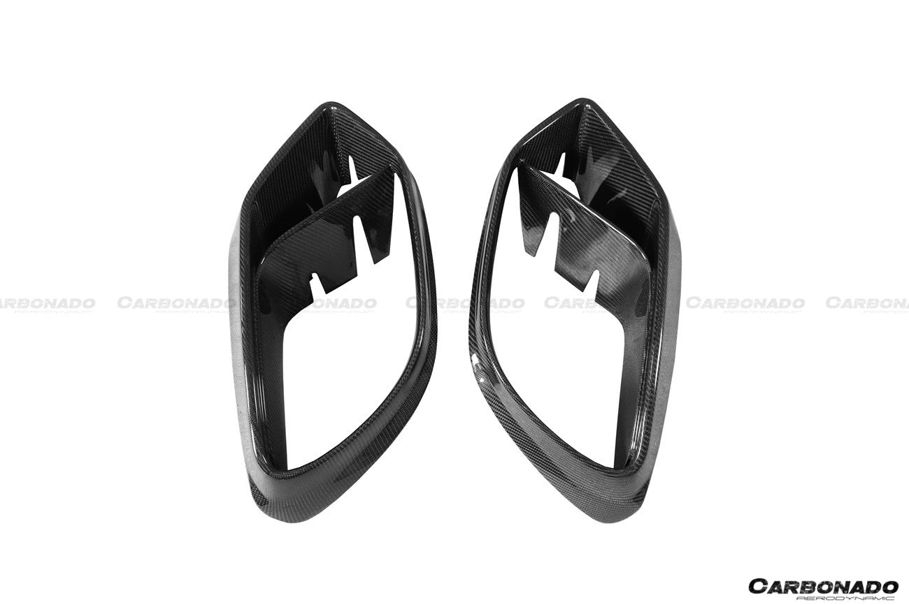 2019 - 2025 Mercedes Benz AMG GT63/S 4Door Coupe X290 BRS Style Carbon Fiber Front Bumper Vents