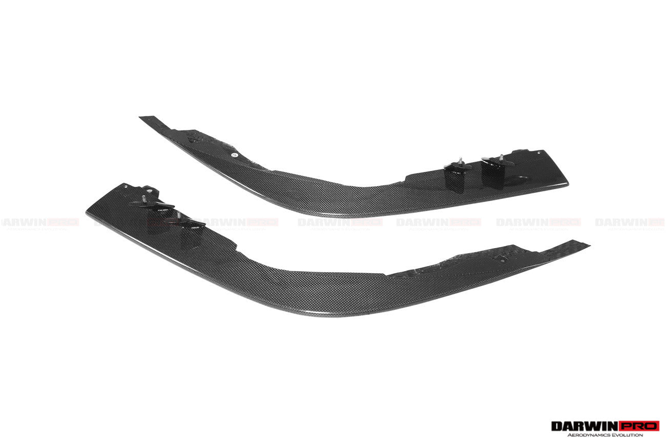 2019 - 2023 Ferrari F8 OE Style Autoclave Carbon Fiber Front Bumper Side Splitter