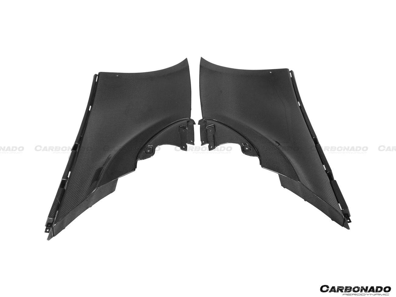 McLaren 570S 600LT Carbon Fiber Quarter Panel Rear Side Skirts OEM Style 2018-2021