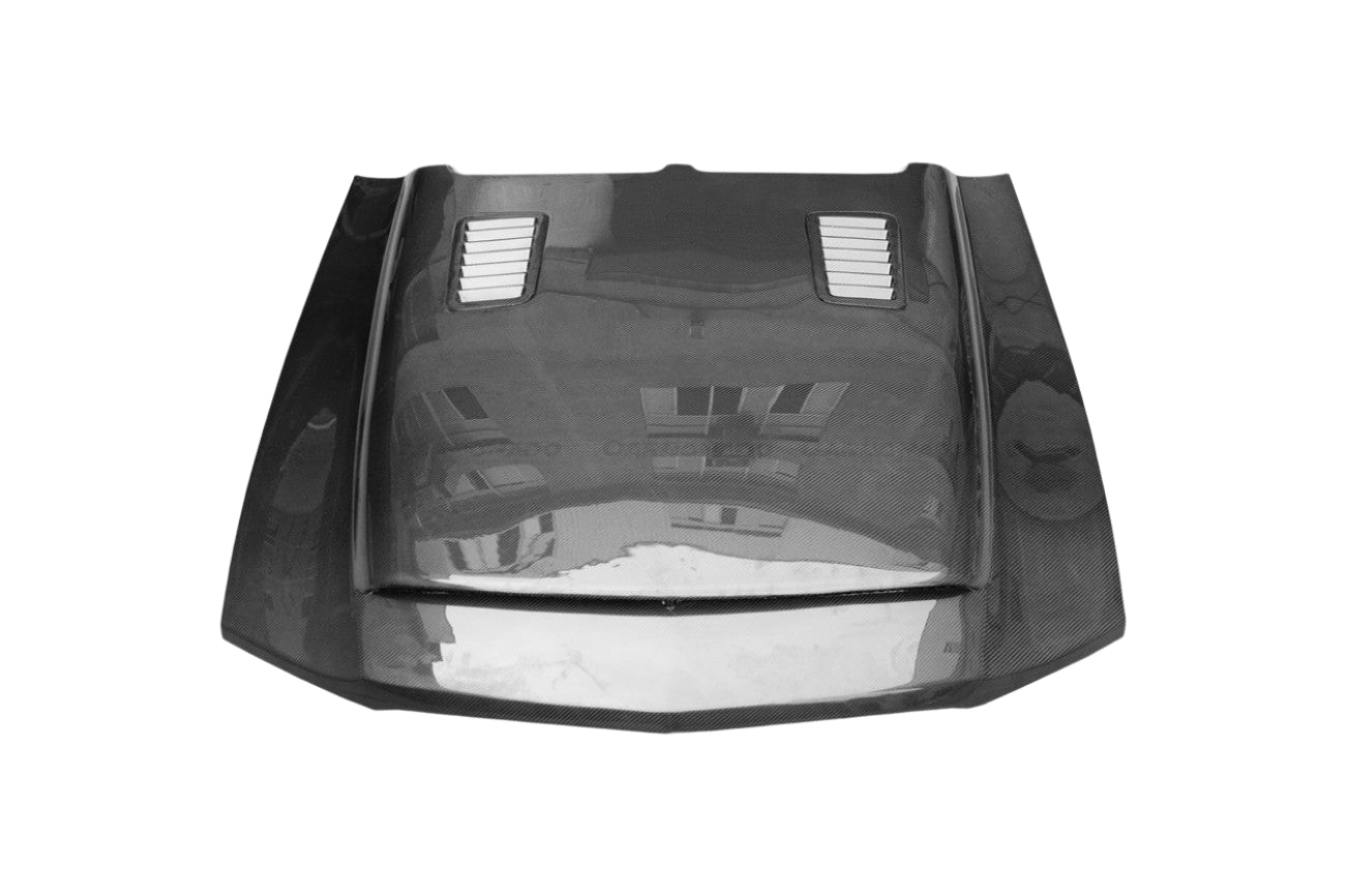2005 - 2009 Ford Mustang GT & V6 Black Momba BC1 Style Carbon Fiber Hood