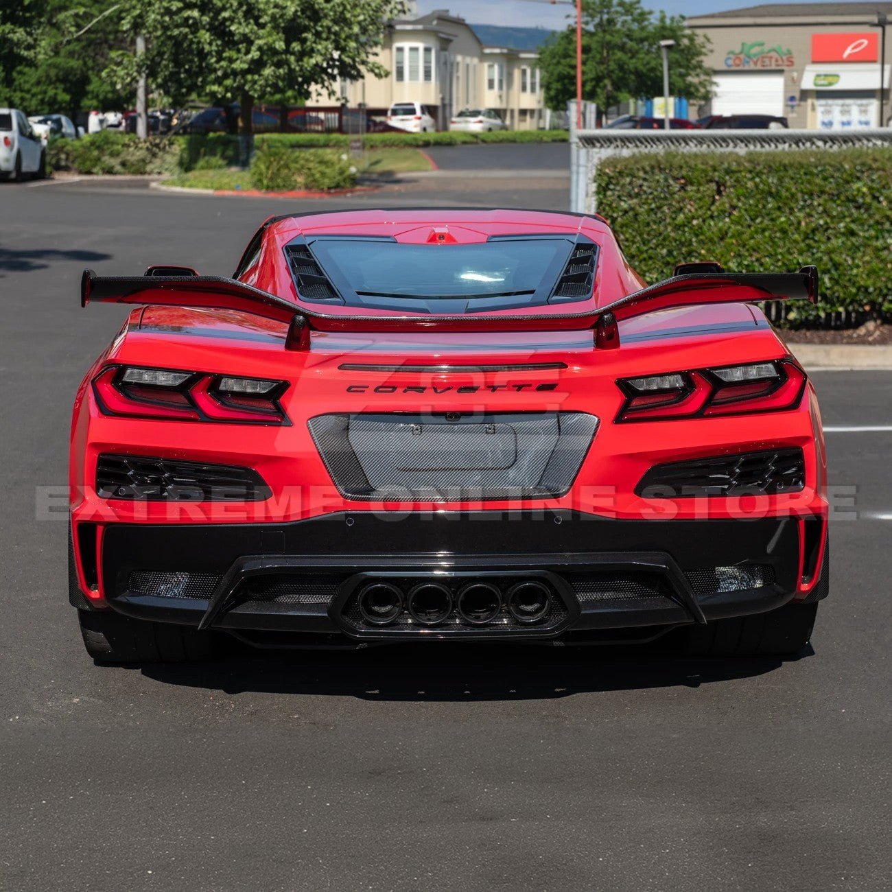 Chevrolet Corvette C8 Z06 E-Ray Factory Style Dry Carbon Fiber License Plate Backing 2023-Up