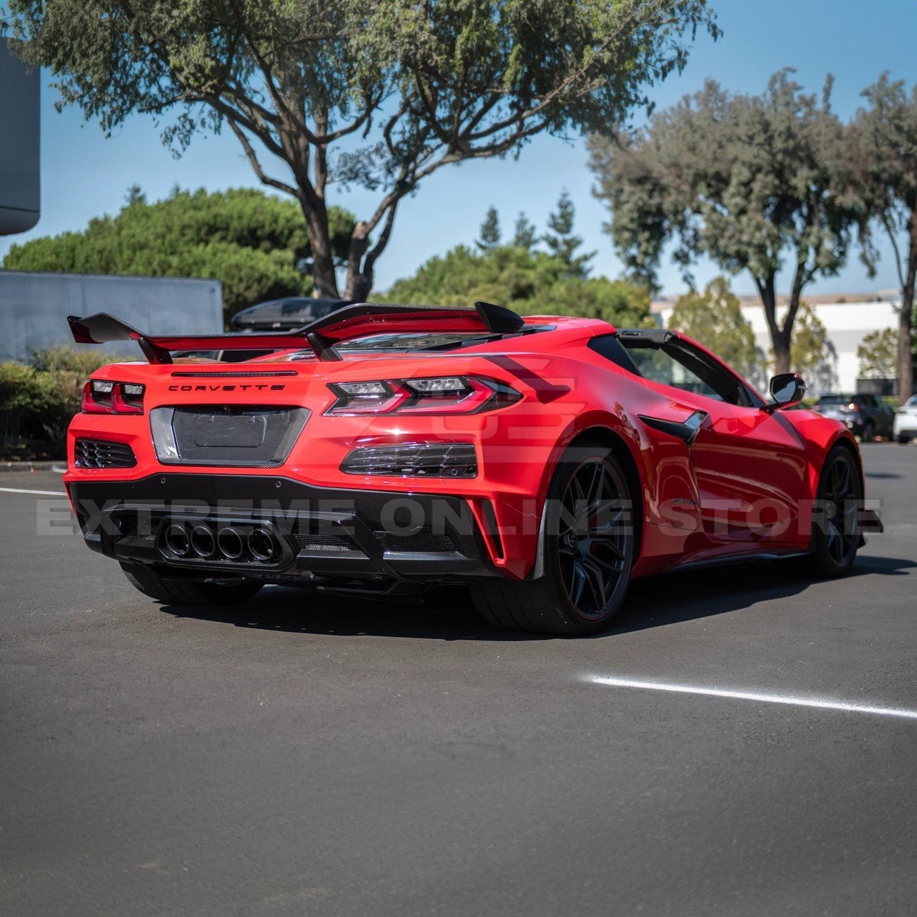Chevrolet Corvette C8 Z06 E-Ray Factory Style Dry Carbon Fiber License Plate Backing 2023-Up