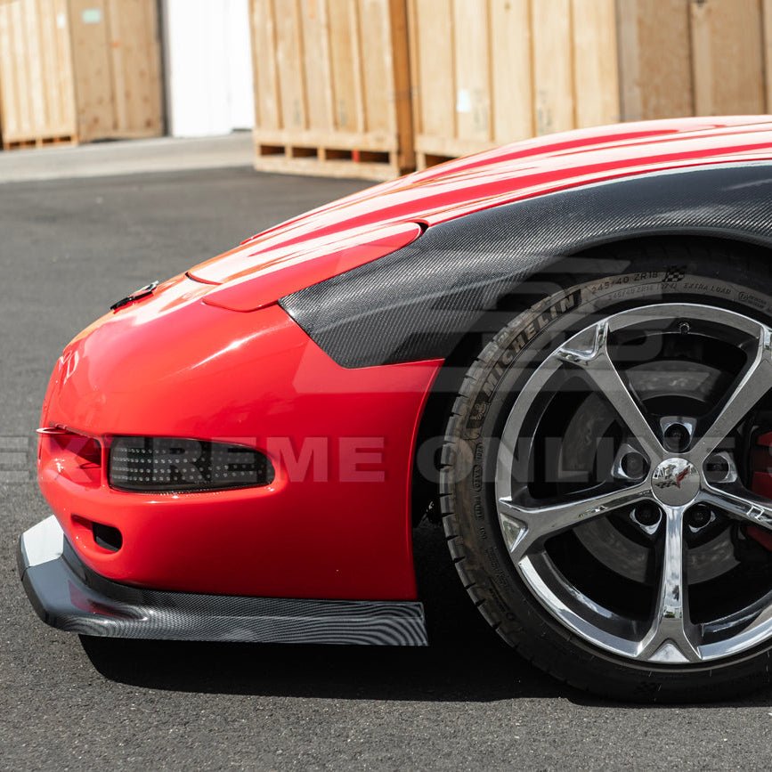 Chevrolet Corvette C5 ZR1 Style Gloss Black Front Lip Side Skirts Rear Spoiler Kit 1997-2004