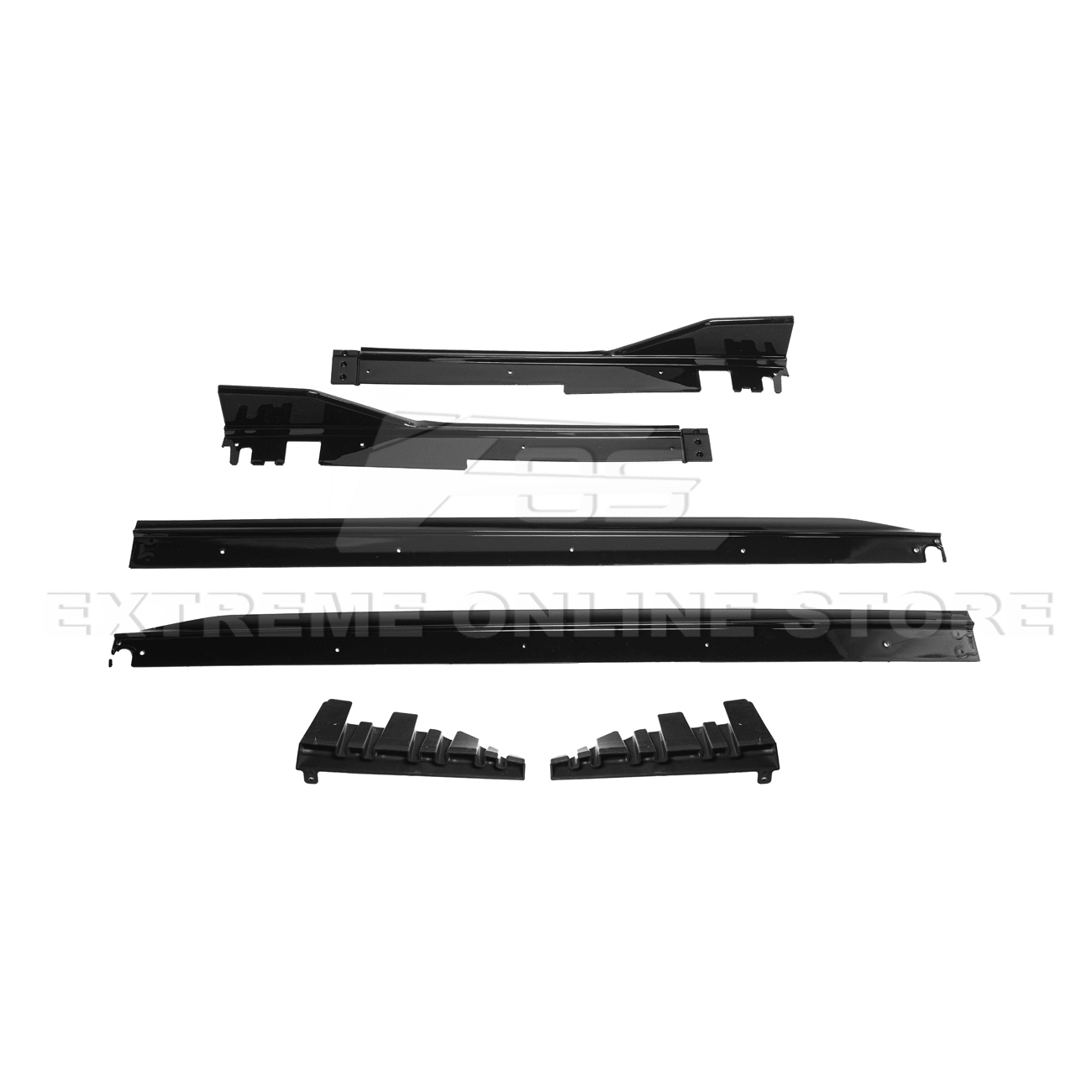 Honda Civic FE Gloss Black Front Bumper Lip Splitter 2022-2024