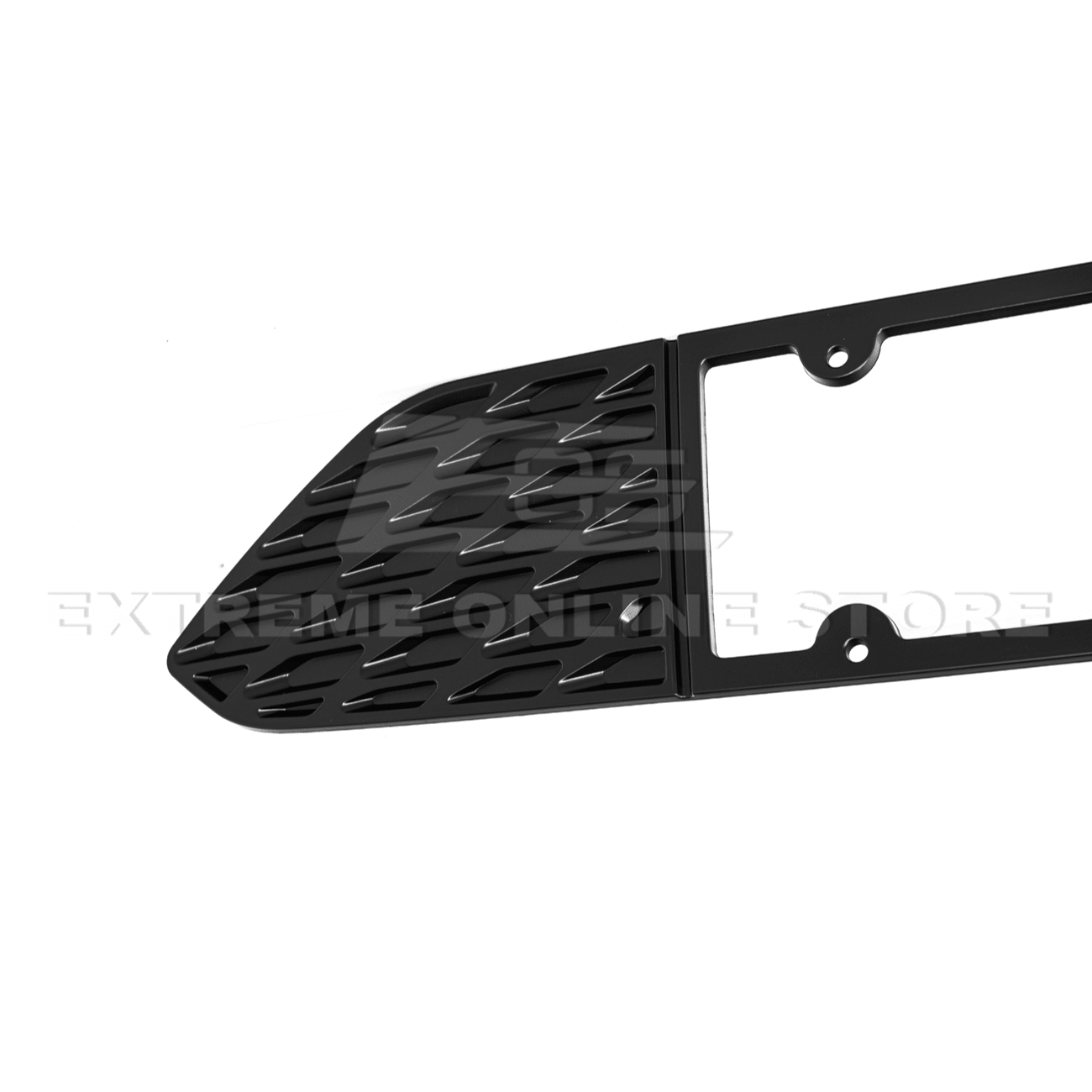 Ford Mustang S550 Matte Black Rear License Plate Frame Trim Cover 2015-2023