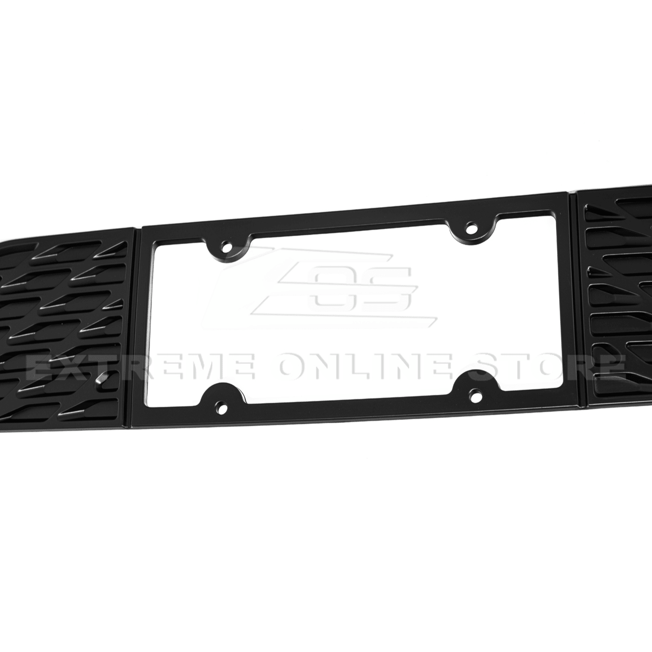 Ford Mustang S550 Matte Black Rear License Plate Frame Trim Cover 2015-2023