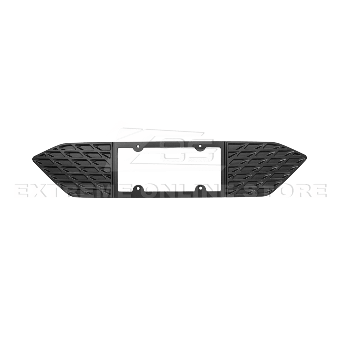 Ford Mustang S650 Matte Black Rear License Plate Frame Trim Cover 2024-Up