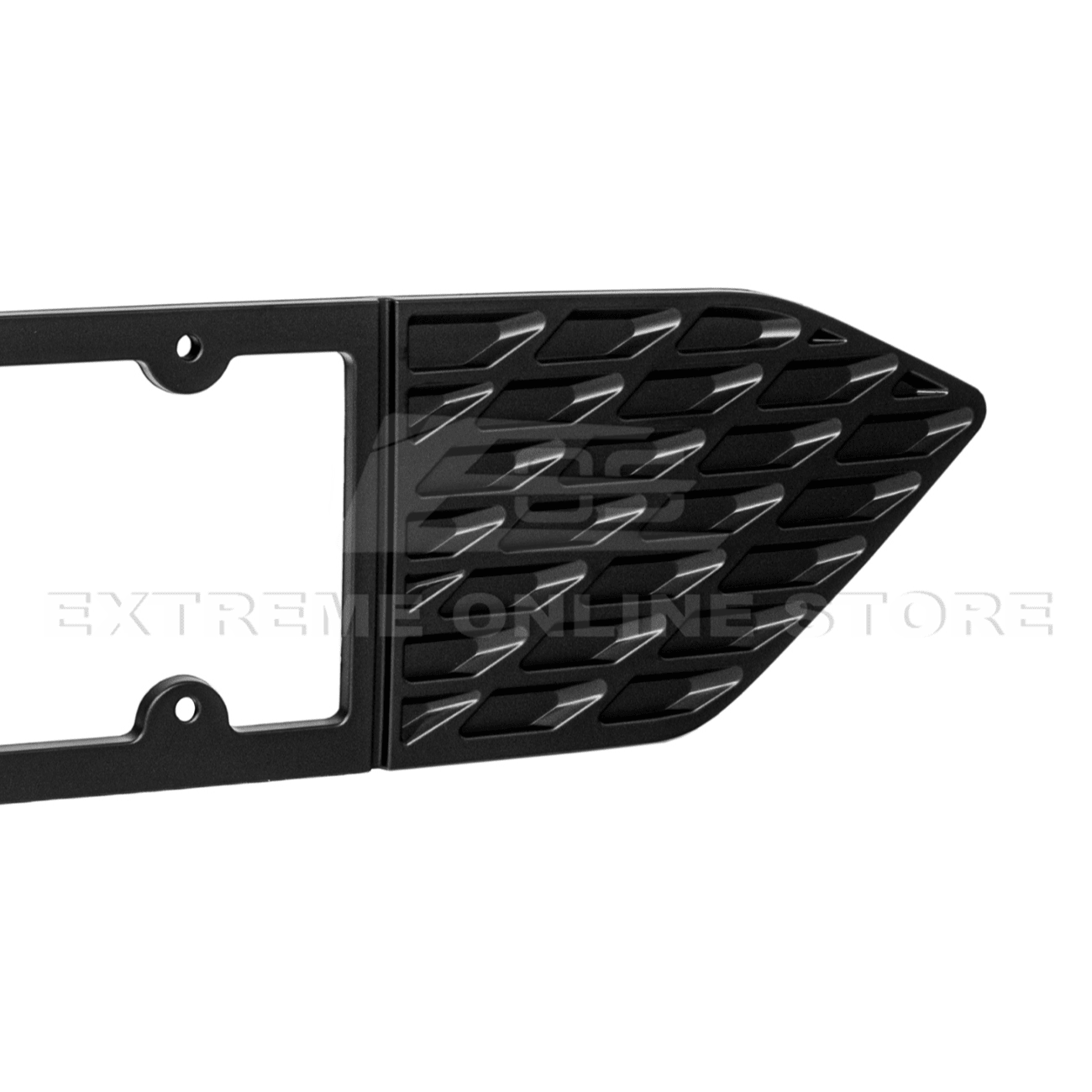 Ford Mustang S650 Matte Black Rear License Plate Frame Trim Cover 2024-Up
