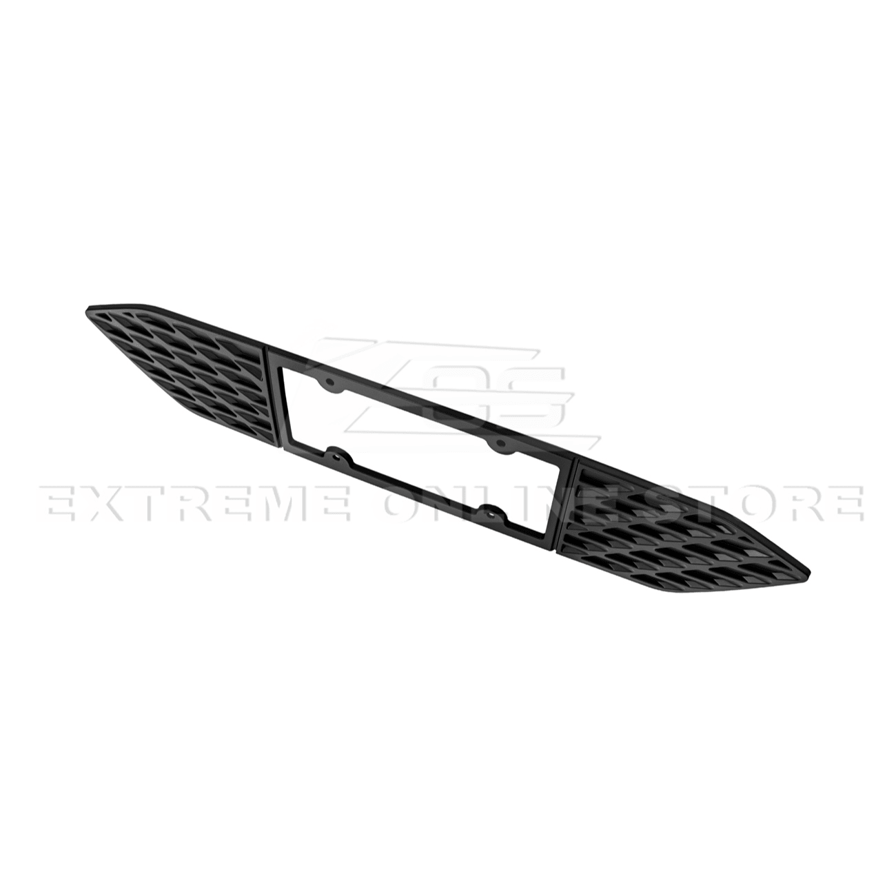 Ford Mustang S650 Matte Black Rear License Plate Frame Trim Cover 2024-Up
