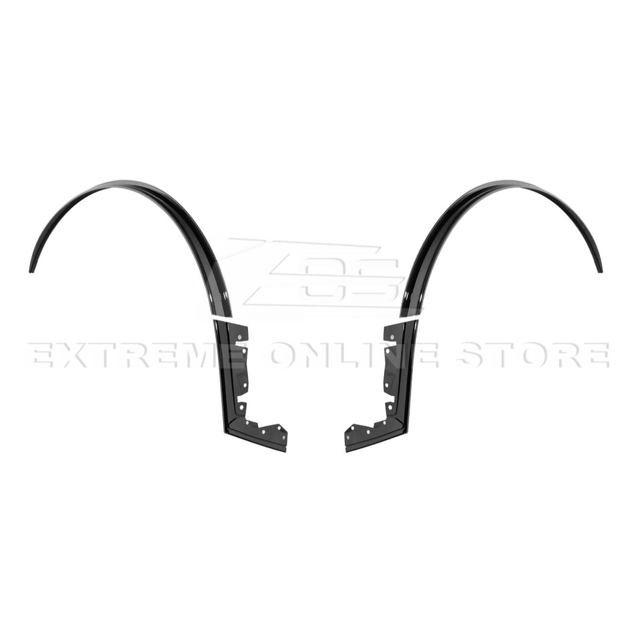Mustang S650 Dry Carbon Fiber Rear Quarter Fender Flare Extensions 2024-Up