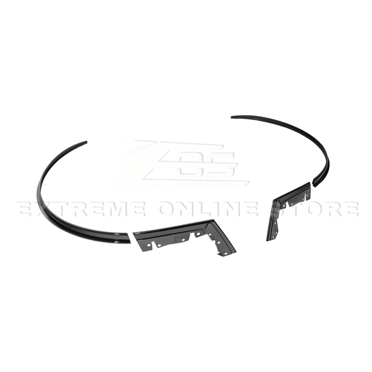 Mustang S650 Dry Carbon Fiber Rear Quarter Fender Flare Extensions 2024-Up
