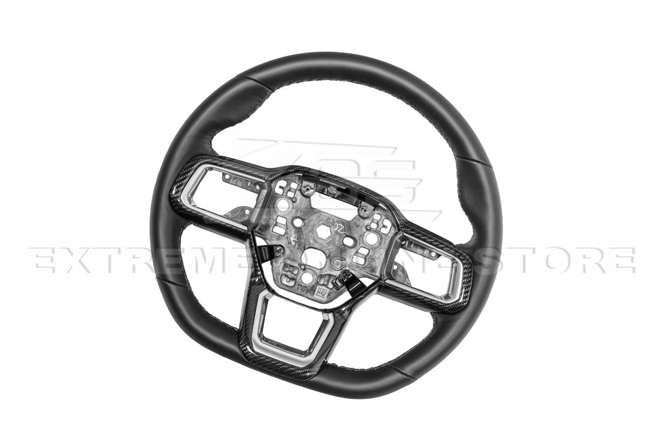 Ford Mustang S650 Factory Style Carbon Fiber Steering Wheel Trim Cover 2024-Up