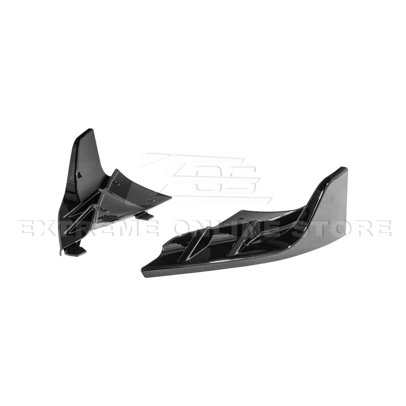 Tesla Model 3 Highland Performance Style Gloss Black Rear Bumper Diffuser Lip 2024-Up