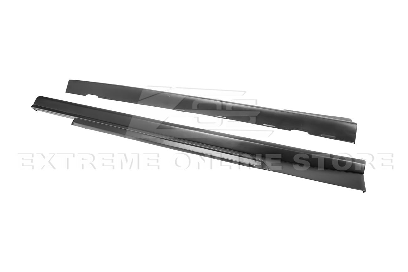 Chevrolet Camaro 5th Gen ZL1 Style Side Skirt Panel Extensions Gloss Black 2010-2015