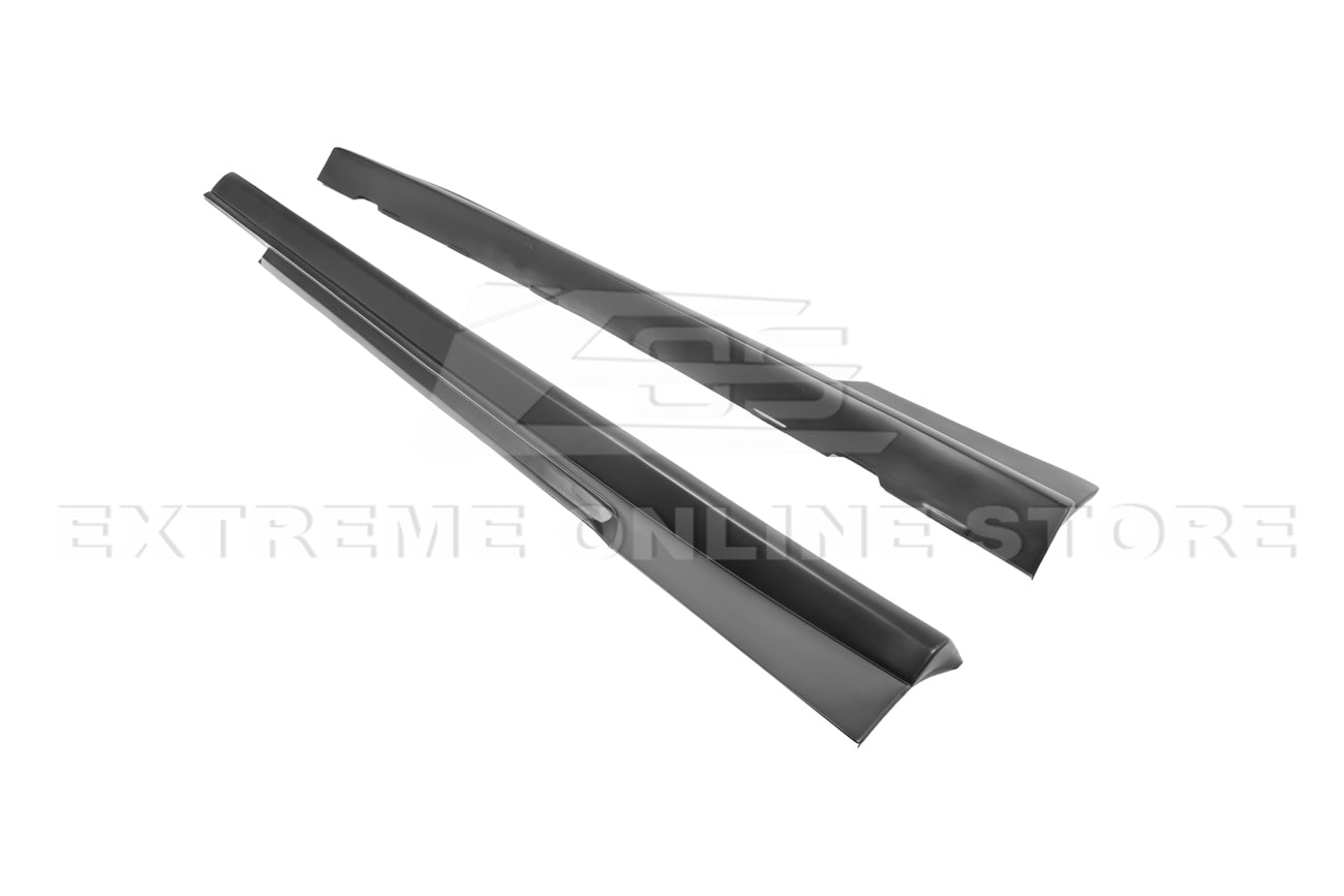 Chevrolet Camaro 5th Gen ZL1 Style Side Skirt Panel Extensions Gloss Black 2010-2015